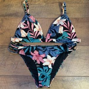 Hollister Floral Swim Suit Bikini